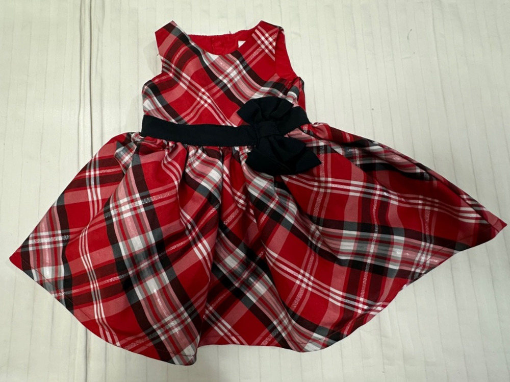 🍏🍏🍏 JUST ONE YOU BY CARTERS GIRLS DRESS NEWBORN PLAID 🍏🍏🍏